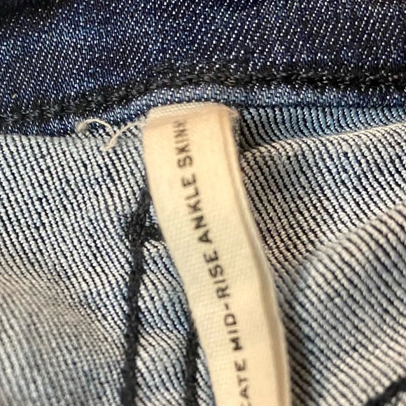 rag and bone cate mid-rise ankle skinny April wash Nearly new jeans Sz 26 - Picture 5 of 6